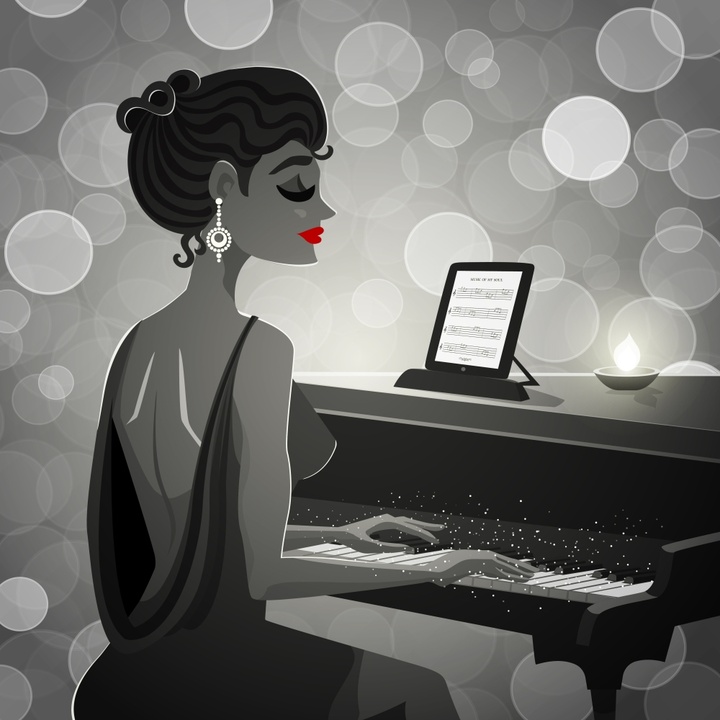 Piano instrument: Jazzy, fashionable(155028)