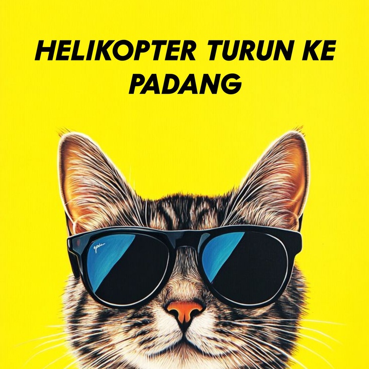 HELIKOPTER TURUN KE PADANG