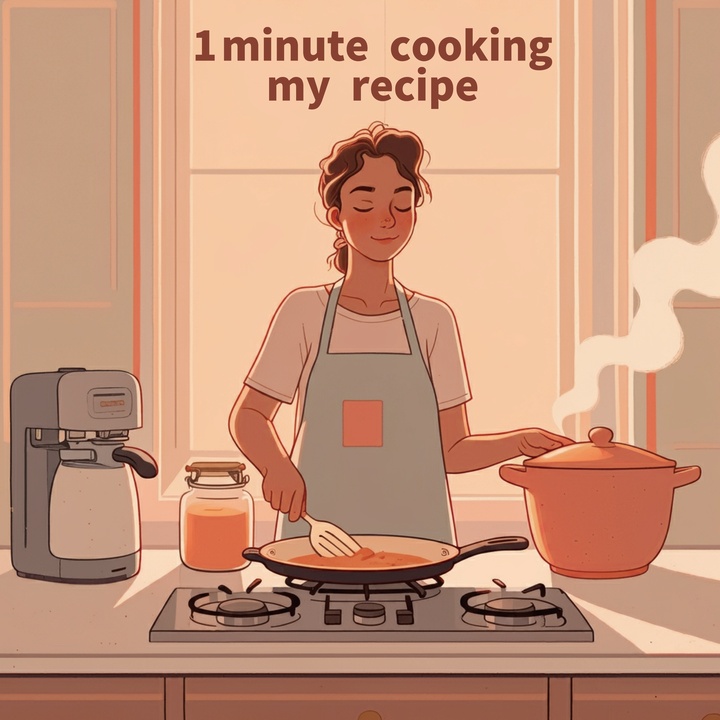 1 minute cooking my recipe